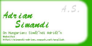 adrian simandi business card